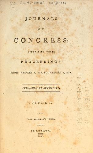 Journals of Congress