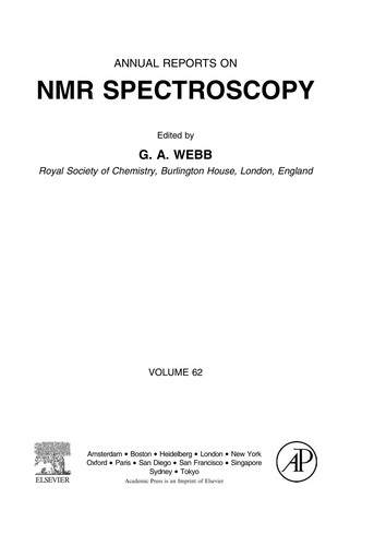Annual reports on NMR spectroscopy
