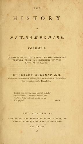 The history of New-Hampshire