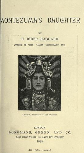 Montezuma's daughter
