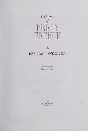 The world of Percy French