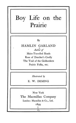 Boy life on the prairie