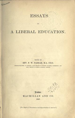Essays on a liberal education
