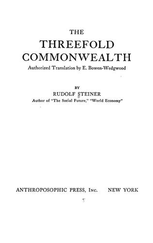 The three-fold commonwealth