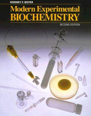 Modern experimental biochemistry