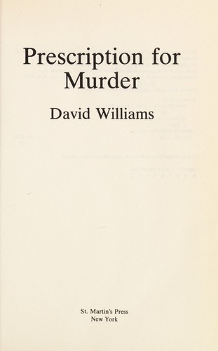 Prescription for Murder