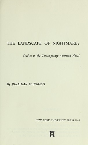 The landscape of nightmare