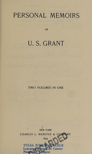 Personal Memoirs of U. S. Grant (2 volumes in 1)