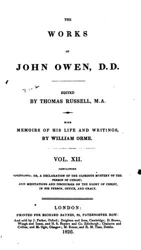 The works of John Owen