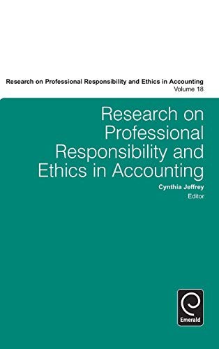 Research on professional responsibility and ethics in accounting