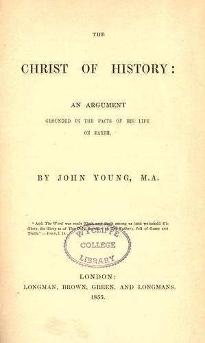 The Christ of history