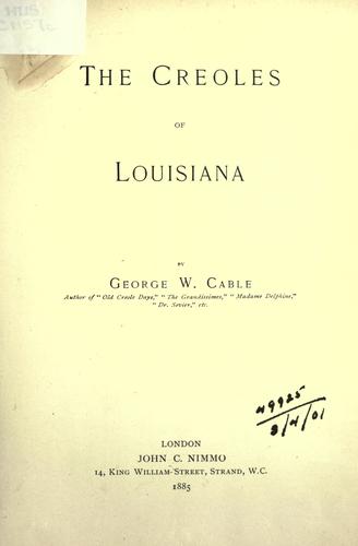 The Creoles of Louisiana