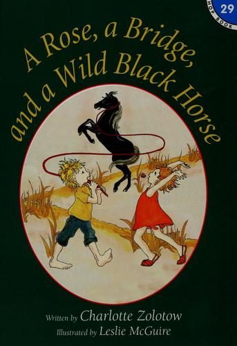 A rose, a bridge, and a wild black horse