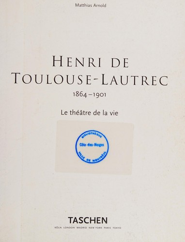Henri De Toulouse-Lautrec, 1864-1901