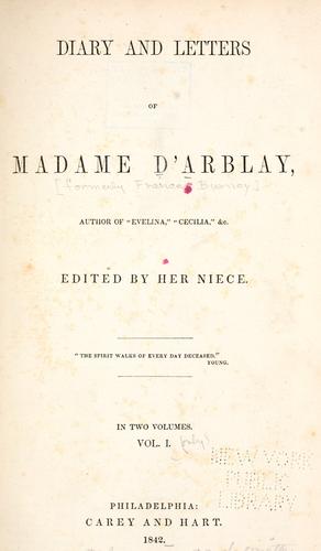 The Diary And Letters of Madame D'arblay