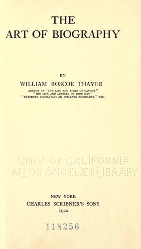 The art of biography