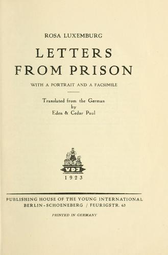 Letters from prison
