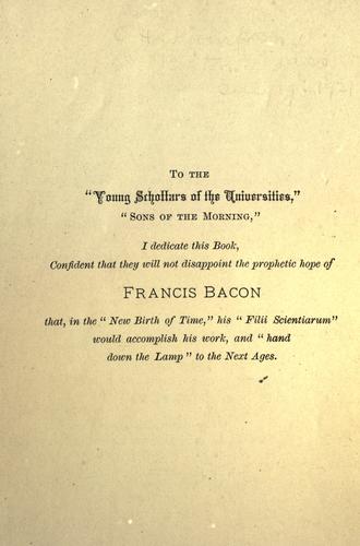 Francis Bacon and his secret society