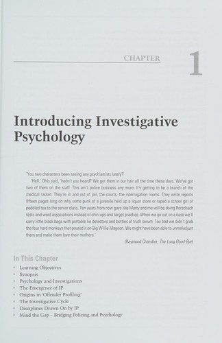 Investigative psychology
