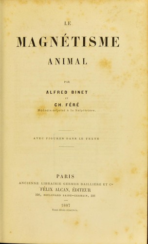 Le magnétisme animal