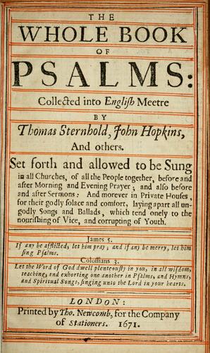 The Book of Psalmes