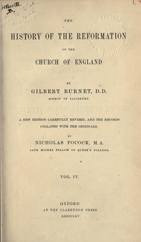 History of the reformation of the Church of England