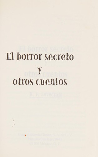 El horror secreto