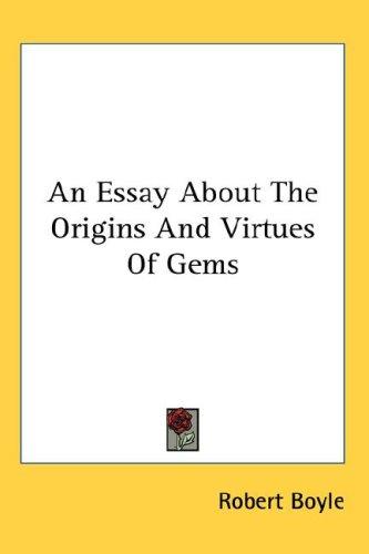Essay about the origine & virtues of gems