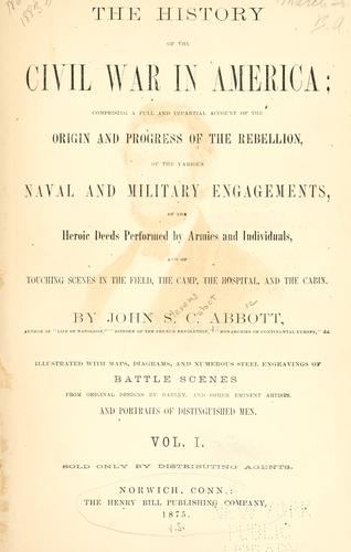 The history of the Civil War in America