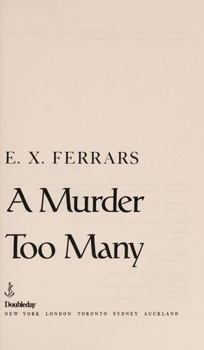A Murder Too Many