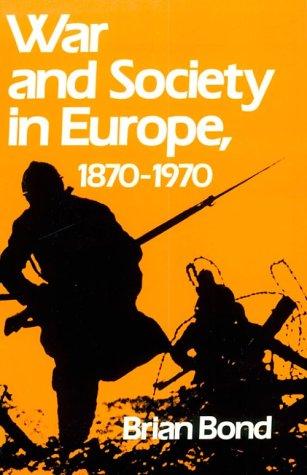 War and society in Europe, 1870-1970