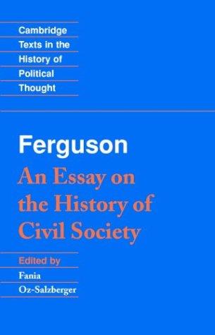 An essay on the history of civil society