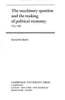 The machinery question and the making of political economy, 1815-1848