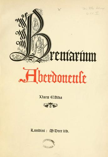 The Roman Breviary