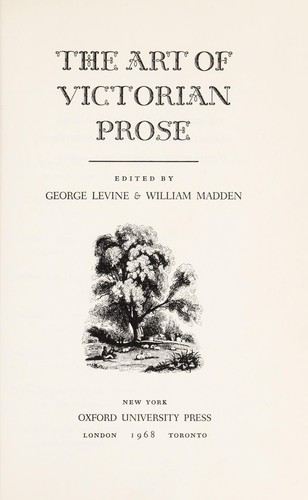 The art of Victorian prose