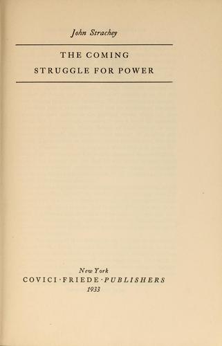 The coming struggle for power