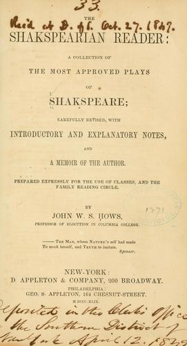 The Shakspearean Reader