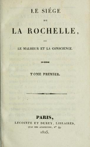 Le siége de La Rochelle