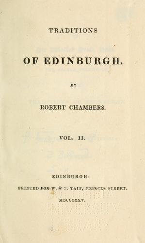 Traditions of Edinburgh