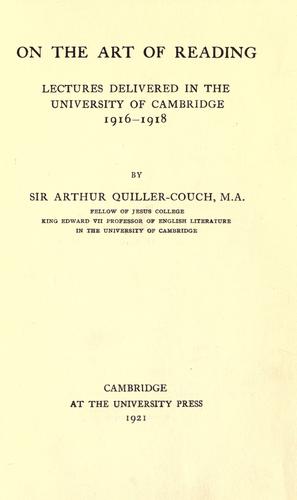 On the art of reading