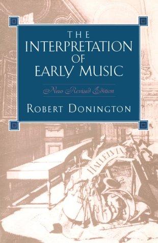 The interpretation of early music