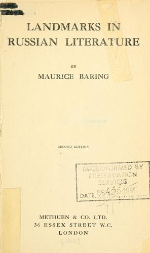 Landmarks in Russian literature
