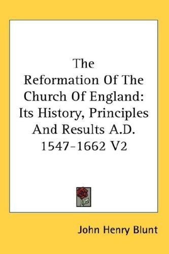 The reformation of the Church of England