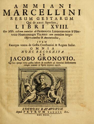 Ammiani Marcellini Rerum gestarum libri qui supersunt