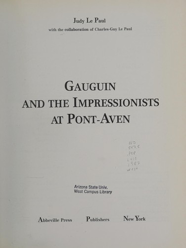 Gauguin and the impressionists at Pont-Aven