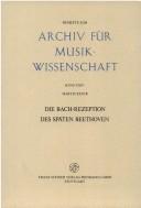 Die Bach-Rezeption des späten Beethoven