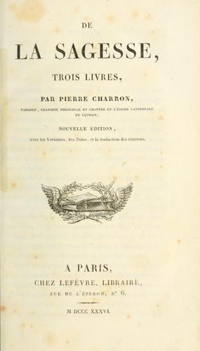 De la sagesse