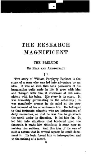 The research magnificent