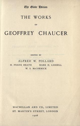 The works of Geoffrey Chaucer