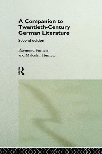 A companion to twentieth-century German literature
